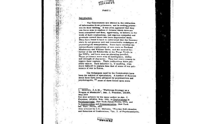 CIA MKUltra documents | Project MKUltra