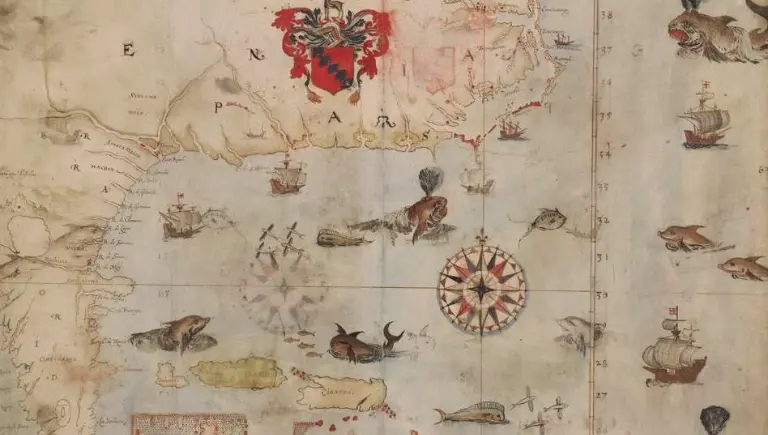 Roanoke Island map 1585, Old map of Roanoke colony | the Lost Colony of Roanoke