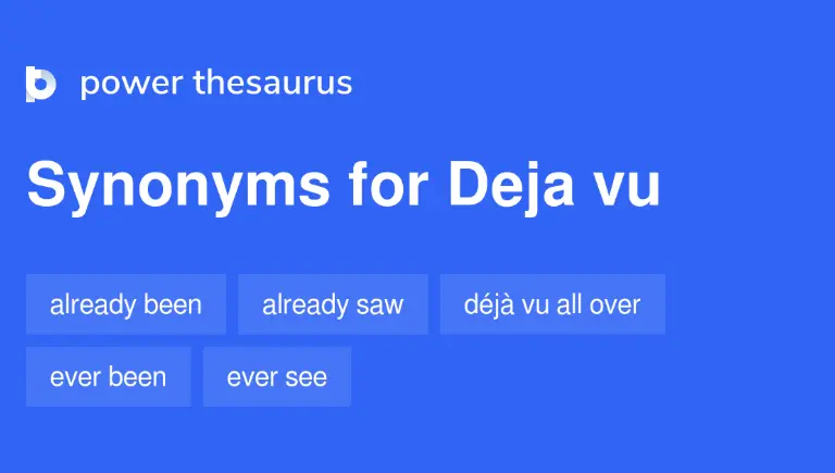 déjà vu meaning | déjà vu