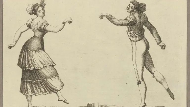woman dancing sketch medieval | Dancing Plague of 1518