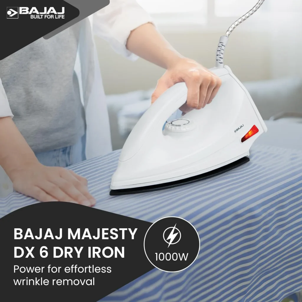 Bajaj Iron | बजाज मॅजेस्टी DX 7 ड्राय इस्त्री