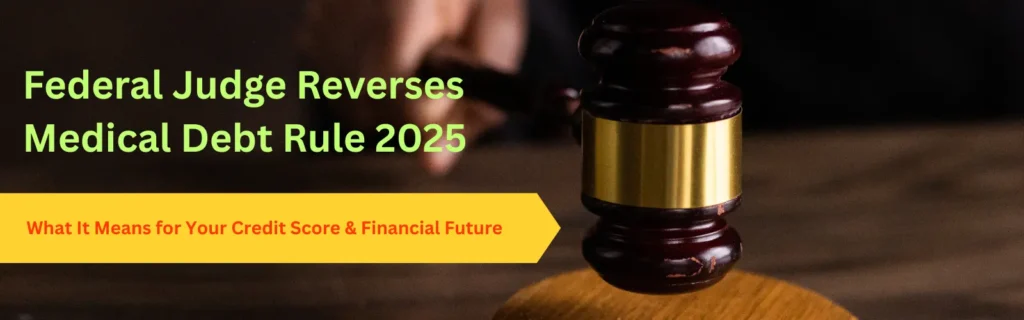 Federal Judge Reverses Medical Debt 2025 ruling and impact on credit reports