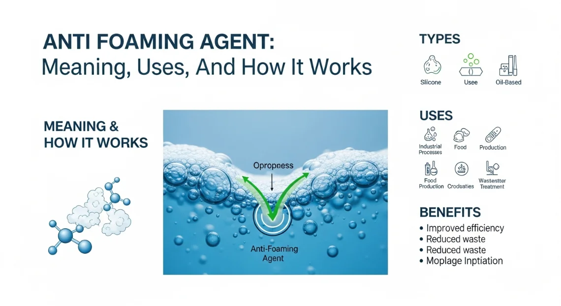 Anti Foaming Agent: Meaning, Types, Uses, Benefits, and How It Works