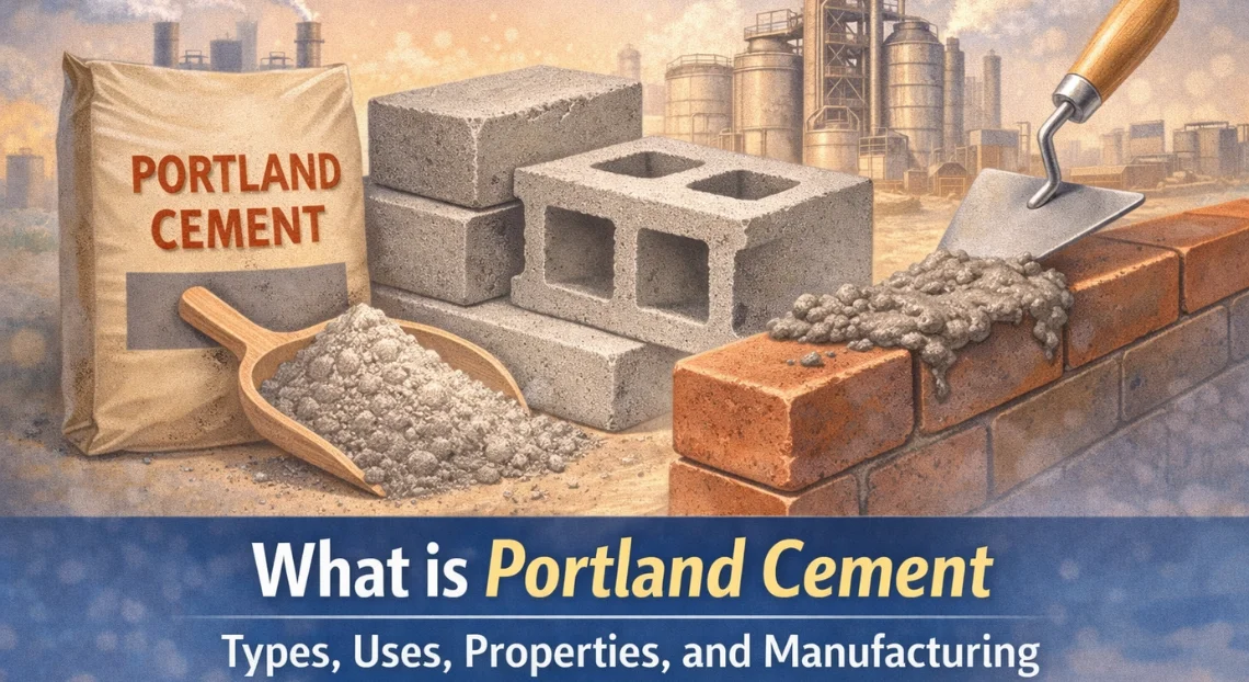 What is Portland Cement: Types, Uses, Properties, and Manufacturing